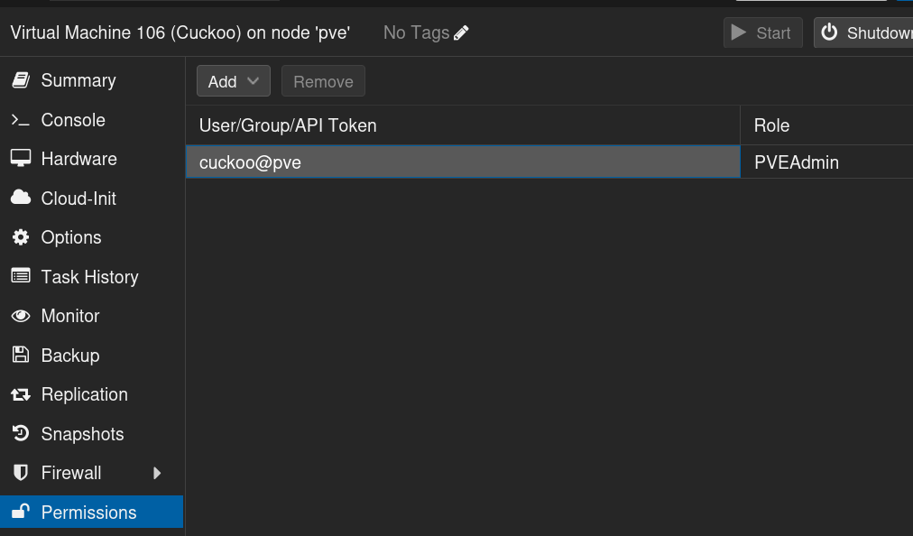 Add User on Cuckoo VM